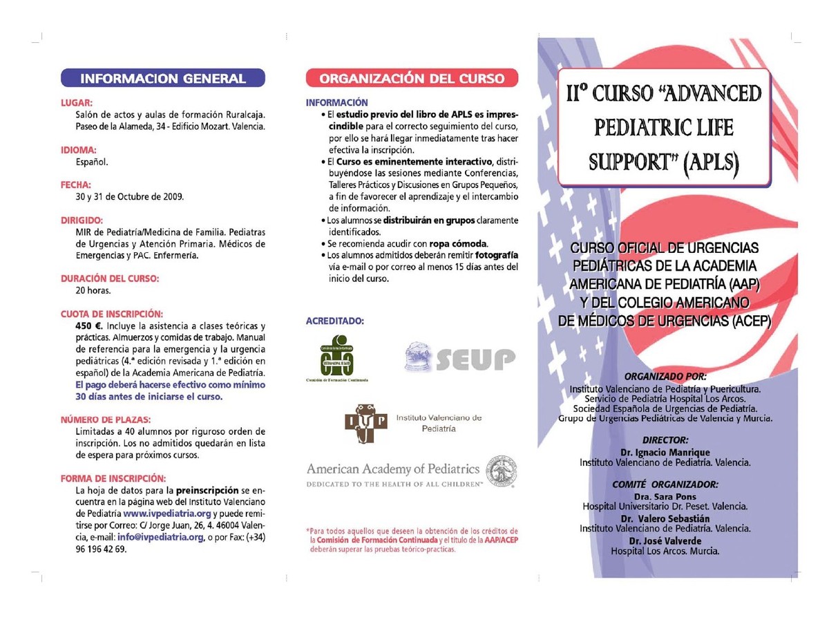 II Curso APLS, octubre de 2009
