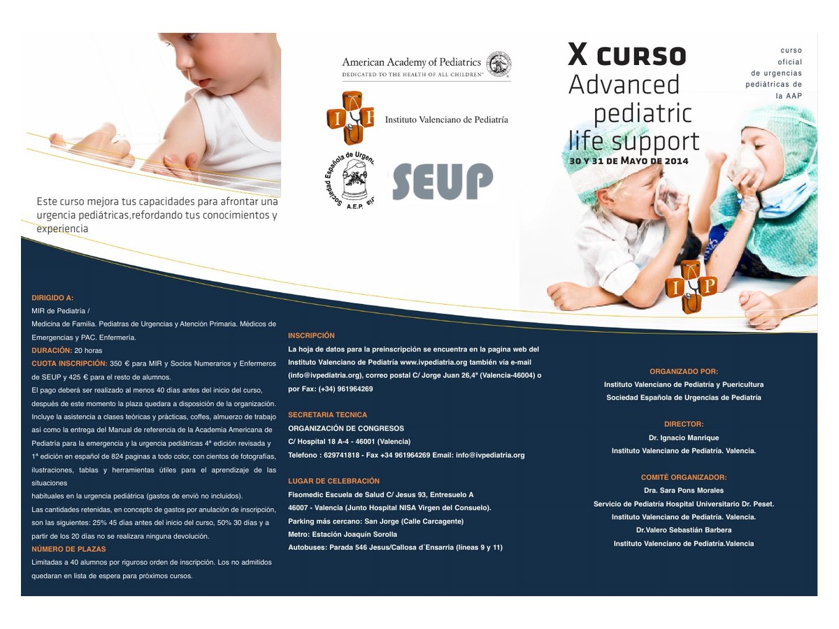 X Curso APLS Valencia, mayo de 2014
