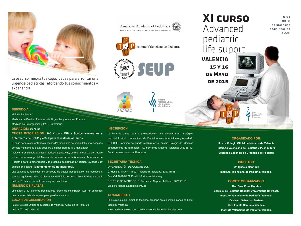 XI Curso APLS Valencia, mayo de 2015