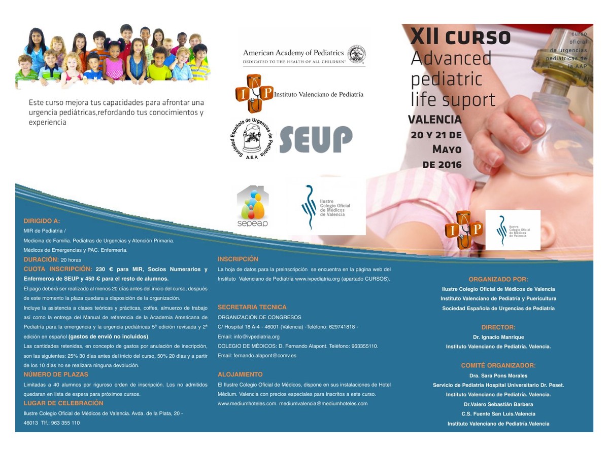 XII Curso APLS Valencia, mayo de 2016
